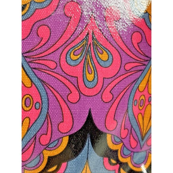 Double Dutch Club Pink Purple Floral Vinyl Laptop Bag Strap Handle - Picture 3 of 11